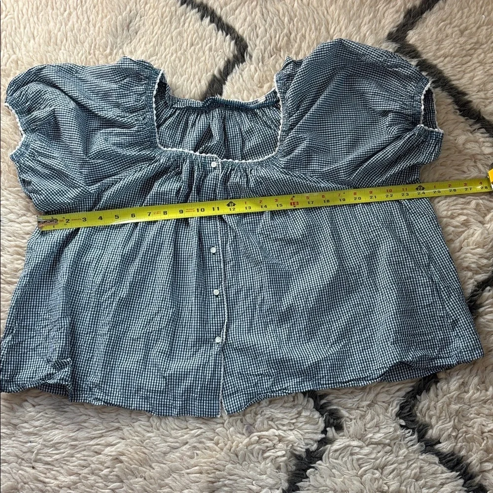 Doen Tennessee in Blue Azure Paris Gingham - Picture 9 of 16
